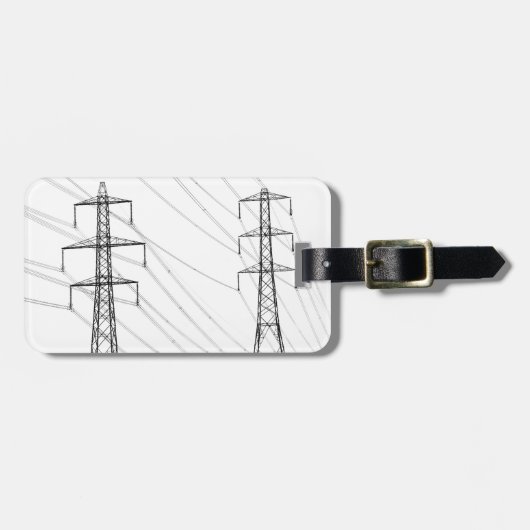 Elektriciteitspylons Bagagelabel (Voorkant horizontaal)