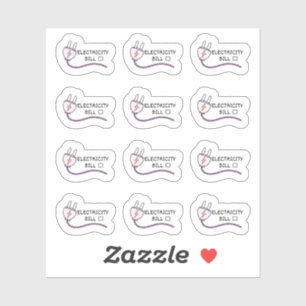 Elektriciteitsrekening Tracker Mini Bujo Planner Sticker