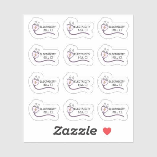 Elektriciteitsvoorziening Bill Tracker Mini Bujo P Sticker (Vel)