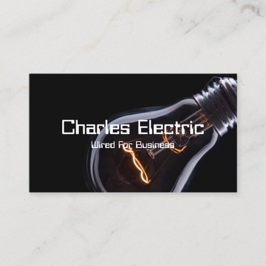 Elektriciteitsvoorziening Visitekaartje voor elekt (Voorkant)