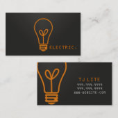 Elektriciteitsvoorziening Visitekaartje voor elekt (Voorkant / Achterkant)