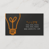 Elektriciteitsvoorziening Visitekaartje voor elekt (Achterkant)