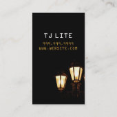 Elektriciteitsvoorziening Visitekaartje voor elekt (Achterkant)