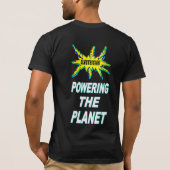 Elektricus die de planeet aandrijft t-shirt (Achterkant)