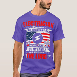 Elektricus die ik sta voor mijn familie, gift grap t-shirt