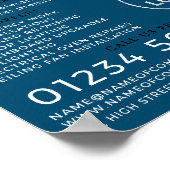 Elektricus Fist, elektricien Adverteren Poster (Hoek)