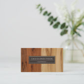 Elektricus - Houtkorrel Visitekaartje (Staand voorkant)