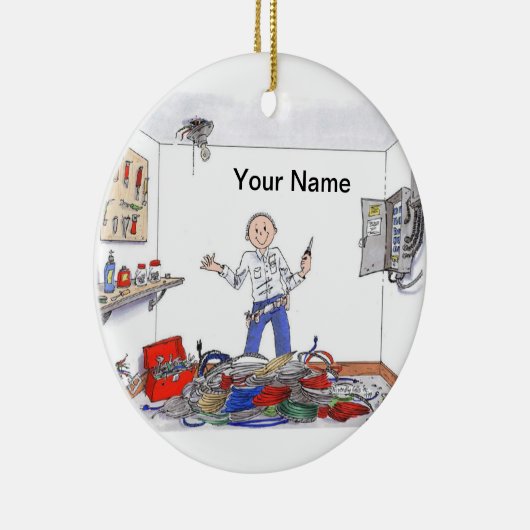 Elektricus - Mannelijk Keramisch Ornament (Rechts)