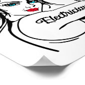 Elektricus Rosie de riveter omhoog Poster (Hoek)