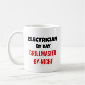 Elektricus van dag tot dag, grillmeester van nacht koffiemok (Links)