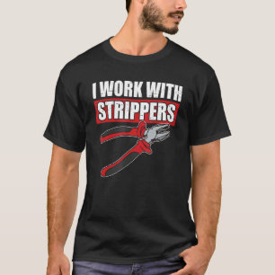 Elektricus voor mannen Papa Electronics Engineer H T-shirt