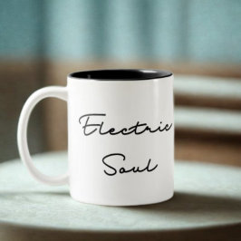 Elektrieke Ziel – Inspirerende Quote Tweekleurige Koffiemok