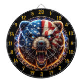 Elektrificerende Beer Spirit of the Wild Dartbord (Voorkant)