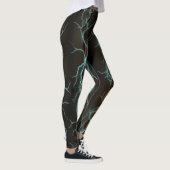 Elektrificerende energie industriële Grunge stijl Leggings (Rechts)
