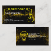 Elektrificerende Gele Gele Lichte Plug van de Golf Visitekaartje (Voorkant / Achterkant)