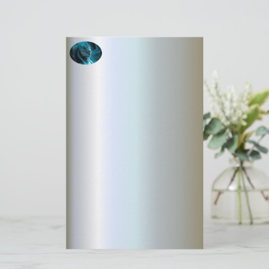 Elektrificerende Magische Vrouw Fantasy Briefpapier (Staand voorkant)