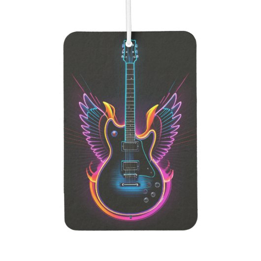 Elektrificerende neongitaar luchtverfrisser (Voorkant)