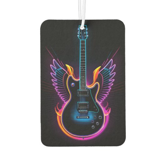 Elektrificerende neongitaar luchtverfrisser (Achterkant)