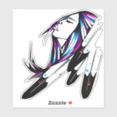 Elektrificerende vinyl gesneden sticker (Vel)