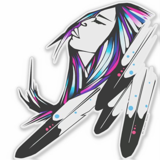 Elektrificerende vinyl gesneden sticker (Voorkant)