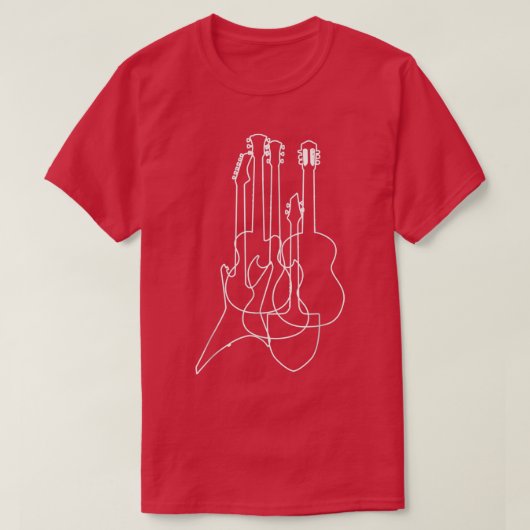 Elektrisch-akoestische gitaren Klassieke muziekker T-shirt (Design voorkant)