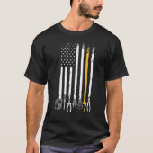 Elektrisch-Amerikaanse Vlag Elektronische Hulpmidd T-shirt (Voorkant)