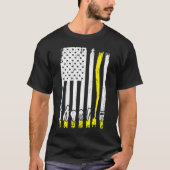 Elektrisch Amerikaanse vlag Linema Elektrische Hul T-shirt (Voorkant)