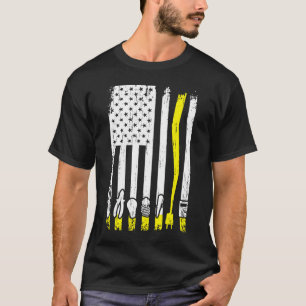 Elektrisch Amerikaanse vlag Linema Elektrische Hul T-shirt