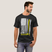 Elektrisch Amerikaanse vlag Linema Elektrische Hul T-shirt (Voorkant volledig)