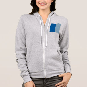 Elektrisch Blau Lemonade en Aquamarine Duo Tinten Hoodie