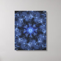 Elektrisch Blau Plasma Fractale Kunst