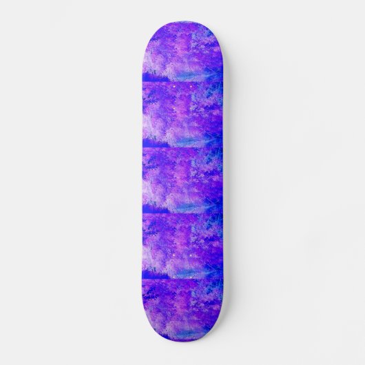 Elektrisch blauw bos persoonlijk skateboard (Voorkant)