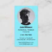 Elektrisch Blauw Brandstof Uw Vuur Personal Traine Visitekaartje (Achterkant)