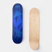Elektrisch Blauw Brattle Bored Skateboard (Voorkant)