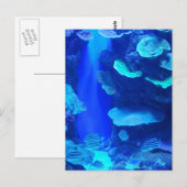 Elektrisch blauw Briefkaart (Voorkant / Achterkant)