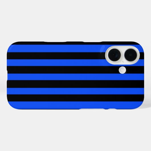 Elektrisch blauw Case-Mate iPhone case (Achterkant (horizontaal))