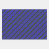 Elektrisch blauw en houtskool met vijf strippen inpakpapier vel (Voorkant 2)