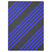Elektrisch blauw en houtskool met vijf strippen klembord (Achterkant)