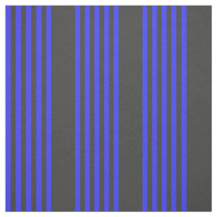 Elektrisch blauw en houtskool met vijf strippen stof