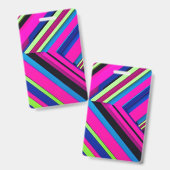 Elektrisch blauw en roze badge (Voor- en achterkant)