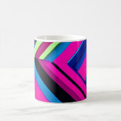 Elektrisch blauw en roze koffiemok (Center)