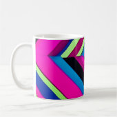 Elektrisch blauw en roze koffiemok (Links)