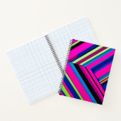 Elektrisch blauw en roze notitieboek (Binnen)