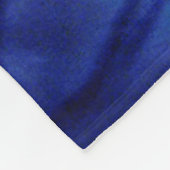 Elektrisch blauw handje fleece deken (Hoek)