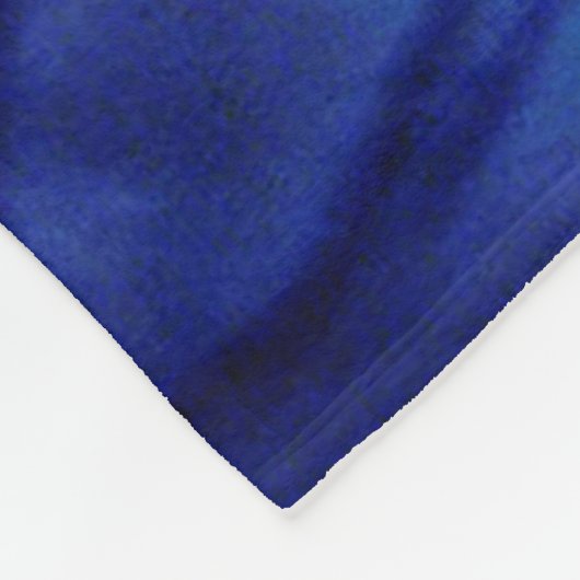 Elektrisch blauw handje fleece deken (Hoek)