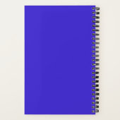 Elektrisch Blauw Klassiek Monogram Notitieboek (Achterkant)