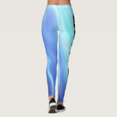 Elektrisch Blauw Kleur Actieve Sport Leggings (Achterkant)