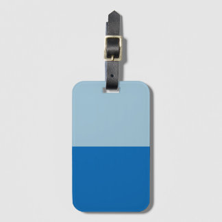 Elektrisch blauw limonade en aquamarine Duo Tone Bagagelabel