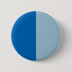 Elektrisch blauw limonade en aquamarine Duo Tone Ronde Button 5,7 Cm