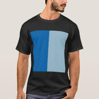 Elektrisch blauw limonade en aquamarine Duo Tone T-shirt